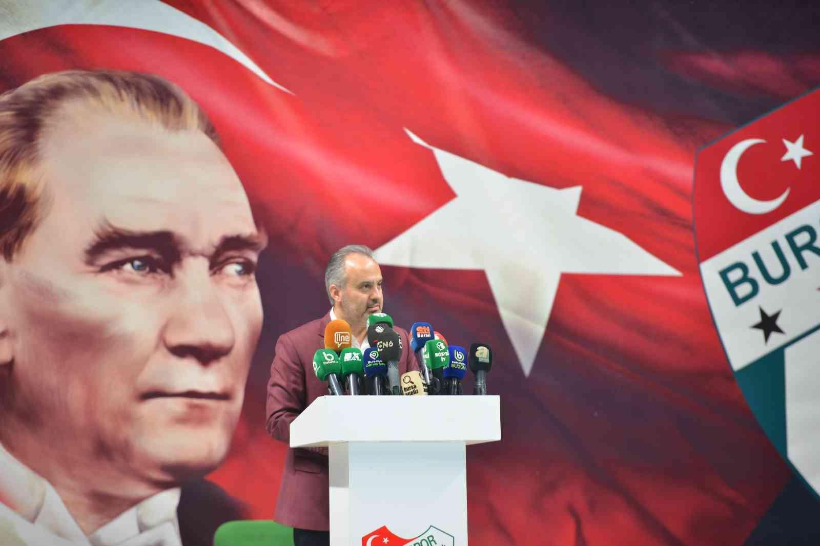 Bursa Büyükşehir Belediye Başkanı Alinur Aktaş: “Bursaspor’un kurtuluşu Vakıfköy”