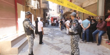 Fire at Abu Sifine church in giza