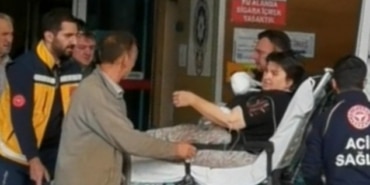 HIZARIN ÜZERİNE DÜŞEN KADININ KOLU KOPTU