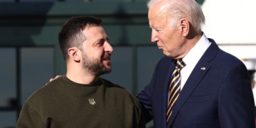 Ukrainian President Zelensky meets with US President Biden