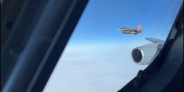 MSB, "NATO ENTEGRE HAVA FÜZE SAVUNMASI" FAALİYETİNDE GÖREV YAPAN UÇAKLARIN GÖRÜNTÜLERİNİ PAYLAŞTI