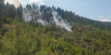 BURSA'DA ORMAN YANGINI İÇİN MÜTHİŞ SEFERBERLİK...YANGIN KONTROL ALTINDA BURSA'DA ORMAN YANGINI İÇİN 4 HELİKOPTER 3 UÇAKLA HAVADAN, ÇOK SAYIDA PERSONELİN KATILIMIYLA KARADAN MÜDAHALE YAPILDI