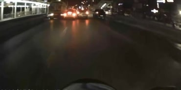 MAKAS ATARKEN FACİANIN EŞİĞİNDEN DÖNDÜĞÜ O ANLAR KAMERADA