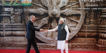 CUMHURBAŞKANI ERDOĞAN, G20 ZİRVESİNDE MODİ TARAFINDAN KARŞILANDI