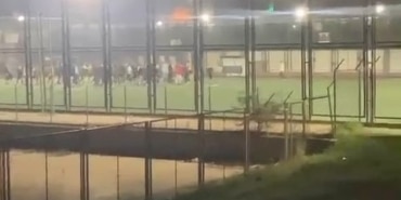 YEŞİL SAHA BİR ANDA BOKS RİNGİNE DÖNDÜ