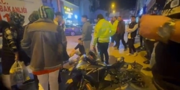 EHLİYETSİZ SÜRÜCÜ POLİSTEN KAÇARKEN HASTANELİK OLDU