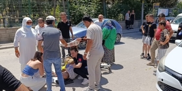 YARALANAN VATANDAŞI GÜNEŞTEN BÖYLE KORUDULAR