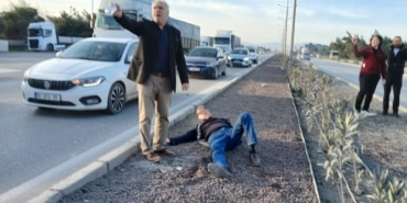 HURDAYA DÖNEN ARAÇTAN YARALI KURTULDU