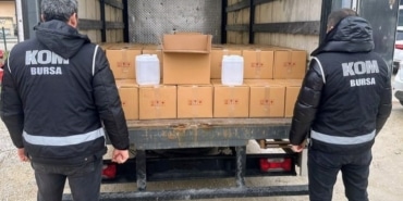 BURSA'DA 1000 LİTRE SAHTE ALKOL ELE GEÇİRİLDİ