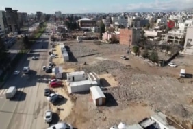 ADIYAMAN'DA YIKIMIN BOYUTU HAVADAN GÖRÜNTÜLENDİ