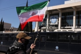 Protest in Athens against the US-Israeli attack on Iran