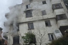 MUDANYA'DA APARTMANDA YANGIN PANİĞİ