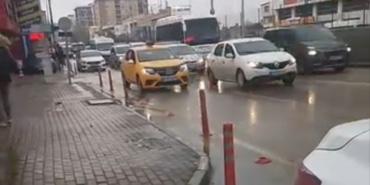 BURSA'DA TEHLİKELİ MANEVRA: 3 BİN LİRA CEZA KESİLDİ