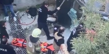 BURSA'DA KAZA YAPAN ARAÇ MERDİVENLERDEN YUVARLANDI: 1 YARALI