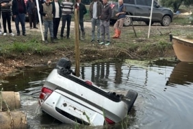 BURSA'DA OTOMOBİL GÖLE UÇTU: AFAD SÜRÜCÜYÜ ARARKEN O OLAY YERİNE GELDİ