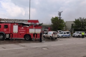 BURSA'DA SUNTA FABRİKASINDA KORKUTAN YANGIN