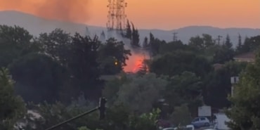 KONSER ALANI YAKININDA ÇIKAN YANGIN PANİK YAŞATTI