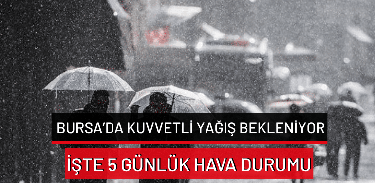 Bursa’da bugün hava nasıl olacak? İşte 19 Haziran’da 2026 hava durumu