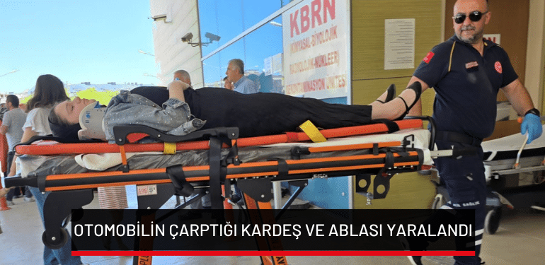 İnegöl’de otomobilin çarptığı kardeş ve ablası yaralandı