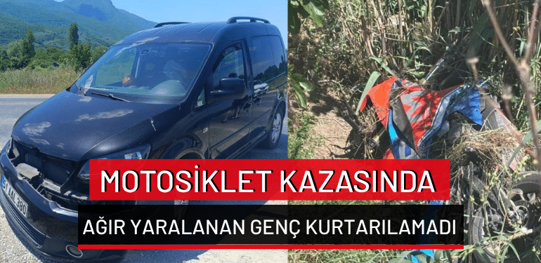 Bursa’da motosiklet kazasında ağır yaralanan genç kurtarılamadı