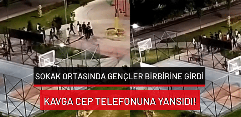Bursa’da sokak ortasında gençler birbirine girdi: Kavga cep telefonuna yansıdı!