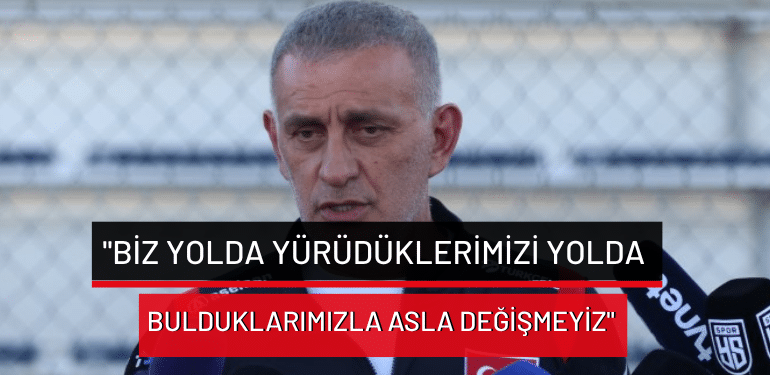 İbrahim Hacıosmanoğlu: “Biz yolda yürüdüklerimizi yolda bulduklarımızla asla değişmeyiz”