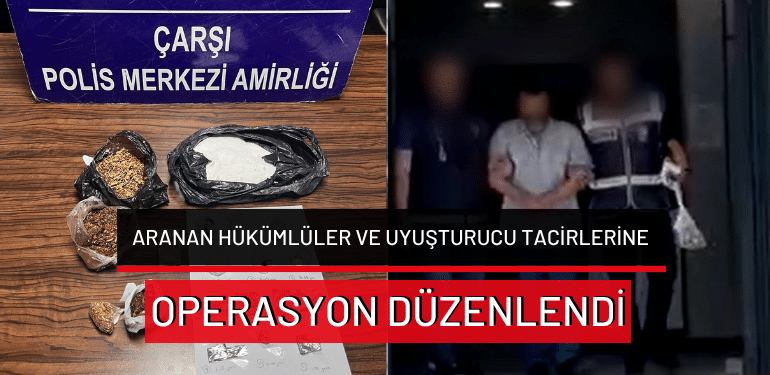 Bursa’da aranan hükümlüler ve uyuşturucu tacirlerine operasyon düzenlendi