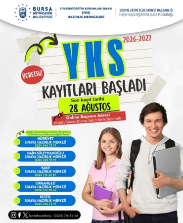 BÜYÜKŞEHİR YKS KURSLARI İÇİN KAYITLAR BAŞLADI