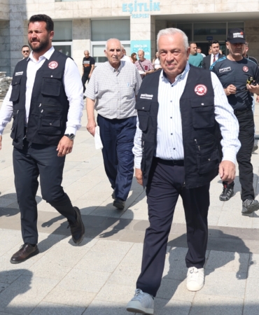 NİLÜFER'DE DEPREM VE YANGIN TATBİKATI