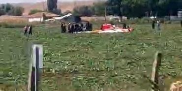 BAŞKENTTE EĞİTİM HELİKOPTERİ DÜŞTÜ: "2 YARALI"