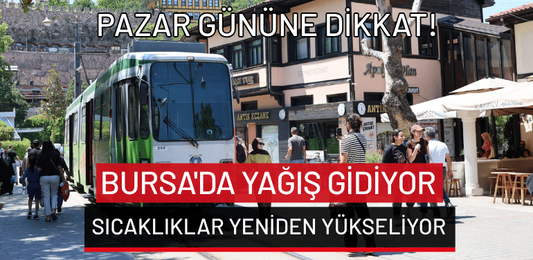 Bursa’da hava nasıl olacak? İşte 10 Temmuz Bursa hava durumu…