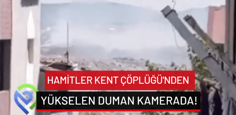 Bursa’da Hamitler Kent Çöplüğü’nden yükselen duman kamerada!