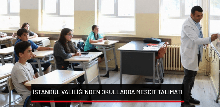 İstanbul Valiliği’nden okullarda mescit talimatı