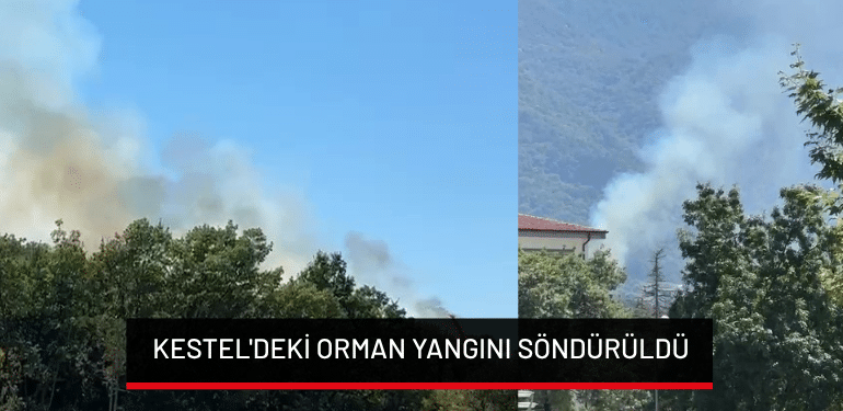 Bursa Kestel’deki orman yangını söndürüldü