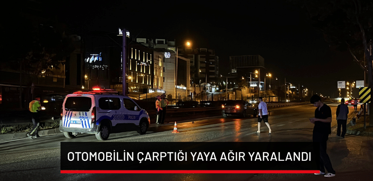 Bursa’da otomobilin çarptığı yaya ağır yaralandı