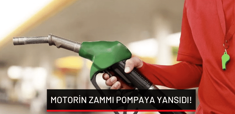Motorin zammı pompaya yansıdı!