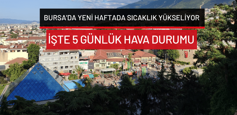 Bursa’da bugün hava nasıl olacak? Yeni haftada Bursa hava durumu… (6 Temmuz 2026 Bursa hava durumu)