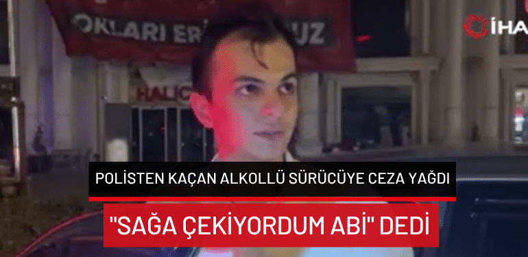 Bursa’da polisten kaçan alkollü sürücüye ceza yağdı: “Sağa çekiyordum abi” dedi