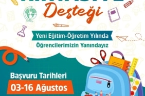BÜYÜKŞEHİR'DEN ÖĞRENCİLERE KIRTASİYE DESTEĞİ