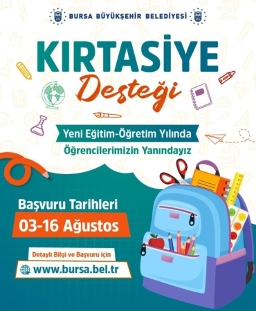 BÜYÜKŞEHİR'DEN ÖĞRENCİLERE KIRTASİYE DESTEĞİ