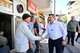 YILDIRIM BELEDİYE BAŞKANI OKTAY YILMAZ, ÇİÇEK CADDESİ ESNAFIYLA BULUŞTU