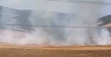 BURSA'DA TARLALIK ALANI ATEŞE VEREN ŞÜPHELİ YAKALANDI