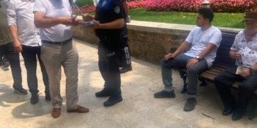 BURSA'DA POLİSTEN VATANDAŞLARA GÜVENLİK BİLGİLENDİRMESİ