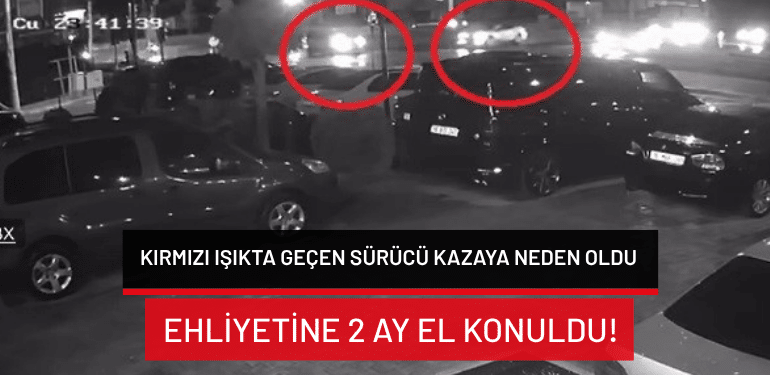 Bursa’da kırmızı ışıkta geçen sürücü kazaya neden oldu: Ehliyetine 2 ay el konuldu!