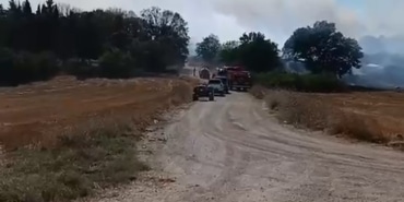 ARAZİDE ÇIKAN YANGIN, EKİPLERİN HIZLI MÜDAHALESİYLE SÖNDÜRÜLDÜ