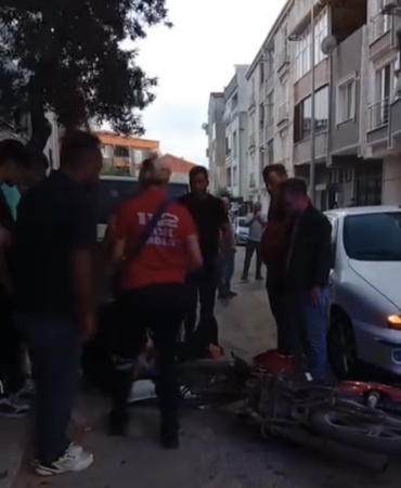 BURSA'DA OTOMOBİL İLE MOTOSİKLET ÇARPIŞTI: 1 YARALI