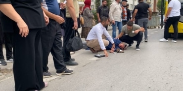 OTOBÜSÜN ÇARPTIĞI YAŞLI KADIN AĞIR YARALANDI
