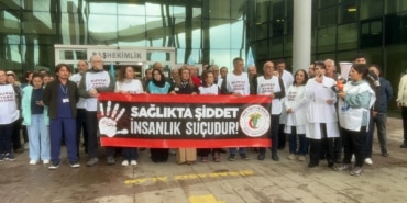 MUDANYA'DA SAĞLIK ÇALIŞANINA YÖNELİK ŞİDDETE TEPKİ