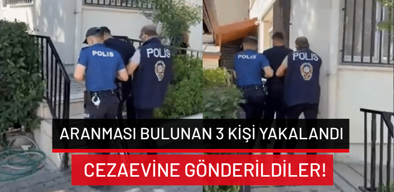 Bursa İznik’te aranması bulunan 3 kişi yakalandı: Cezaevine gönderildiler!