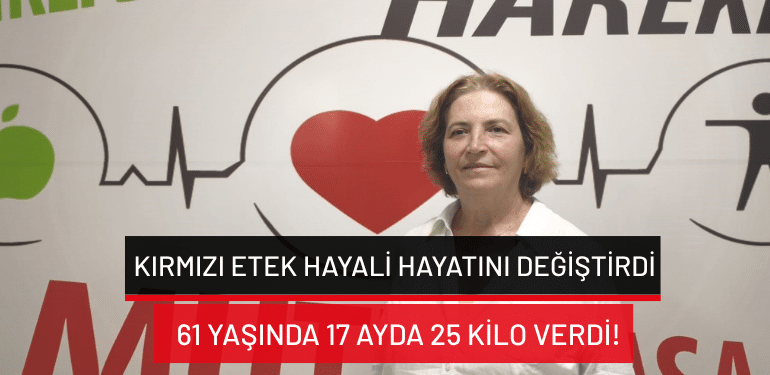 Bursa’da kırmızı etek hayali hayatını değiştirdi: 61 yaşında 17 ayda 25 kilo verdi!